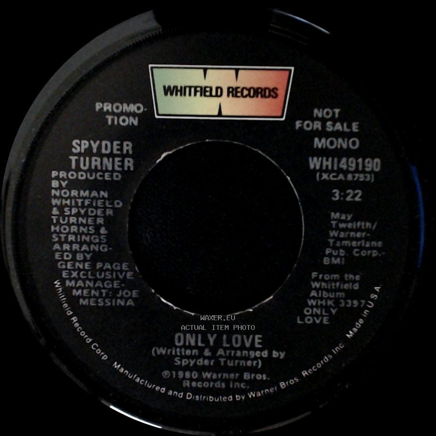 Spyder Turner - Only Love / Only Love side A