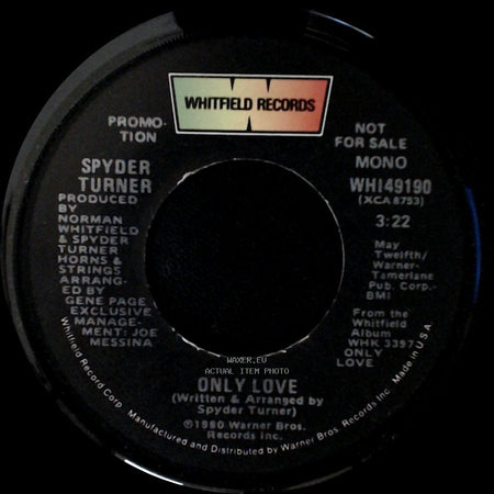 Spyder Turner - Only Love / Only Love side A