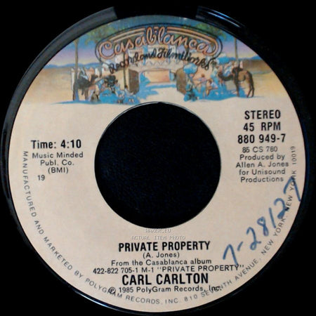 Carl Carlton - Private Property / Mama's Boy side A