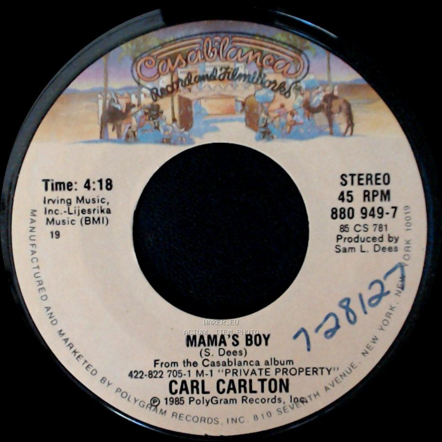 Carl Carlton - Private Property / Mama's Boy side B