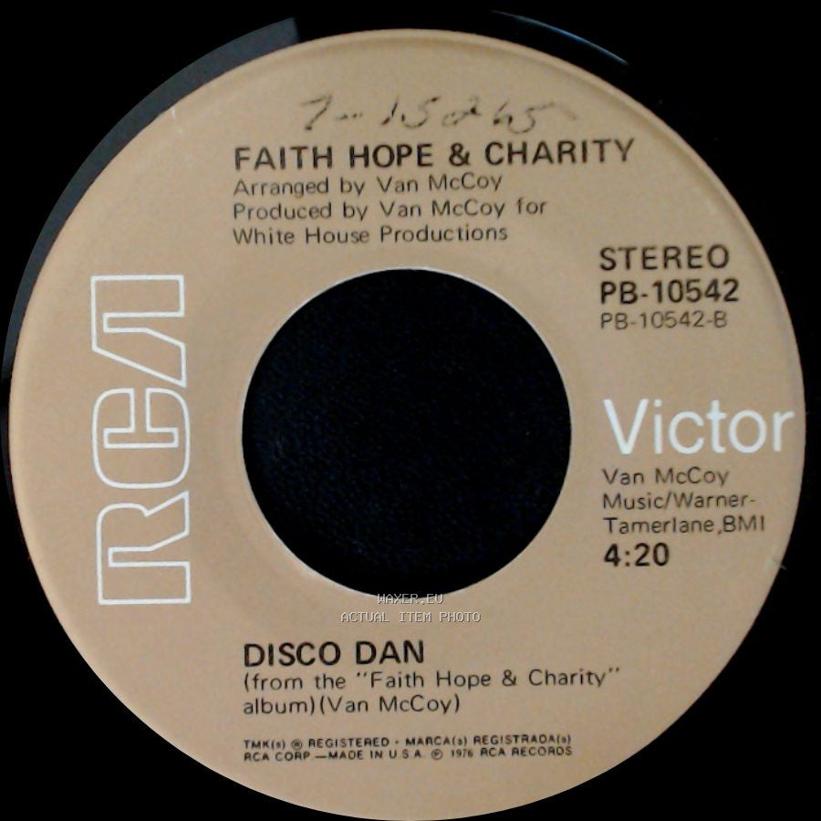 Faith Hope & Charity - Don't Go Looking For Love / Disco Dan side B