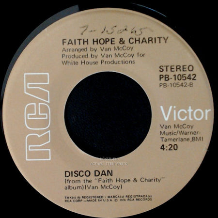 Faith Hope & Charity - Don't Go Looking For Love / Disco Dan side B