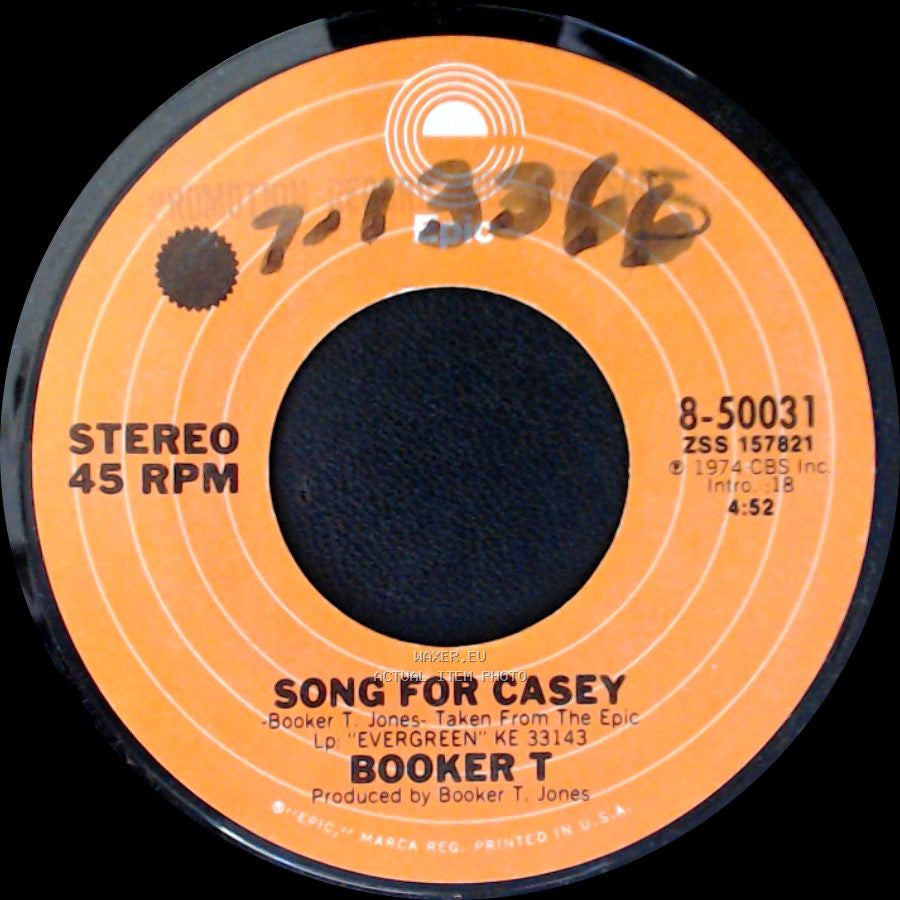 Booker T - Song For Casey / Evergreen side A