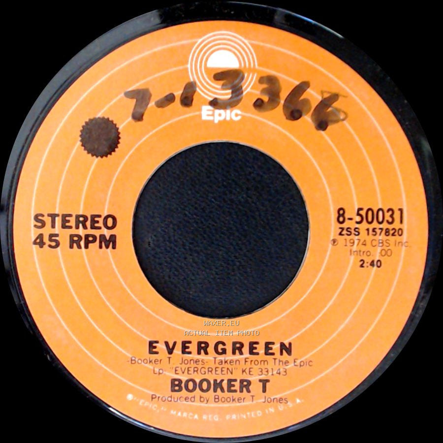 Booker T - Song For Casey / Evergreen side B