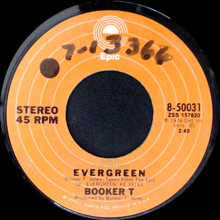 Booker T - Song For Casey / Evergreen side B