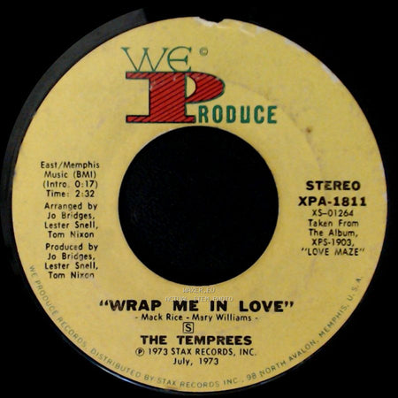 The Temprees - Wrap Me In Love / Love's Maze side A