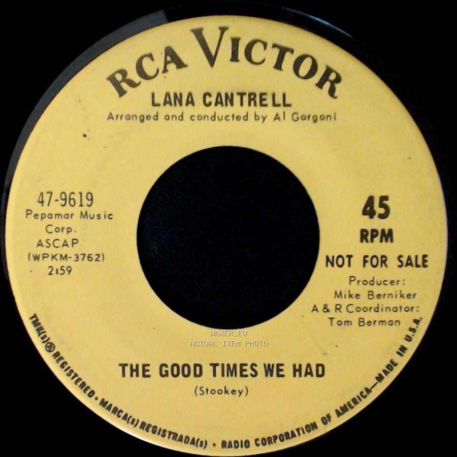 Lana Cantrell - The Good Times We Had / Catch The Wind side A