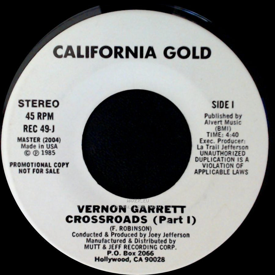 Vernon Garrett - Crossroads (Part I) / Crossroads (Part Ii) side A