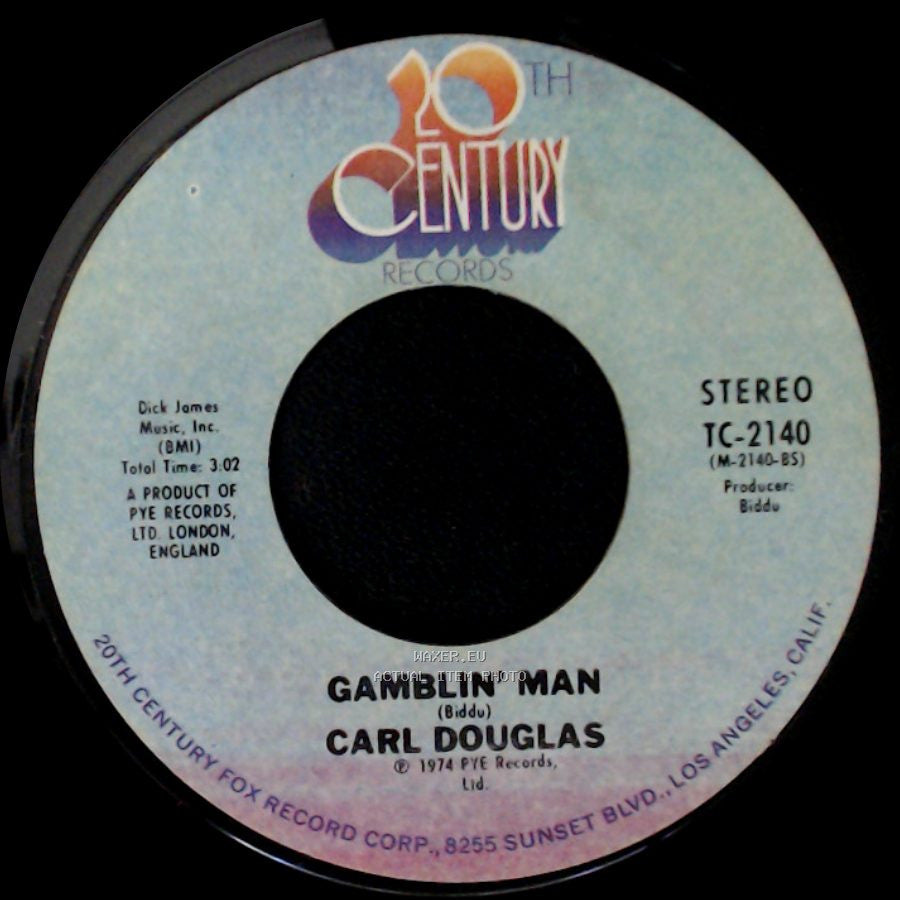 Carl Douglas - Gamblin' Man / Kung Fu Fighting side A