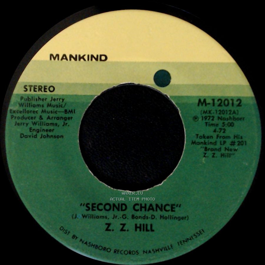 Z. Z. Hill - I Think I'd Do It / Second Chance side B