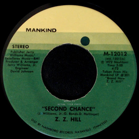 Z. Z. Hill - I Think I'd Do It / Second Chance side B