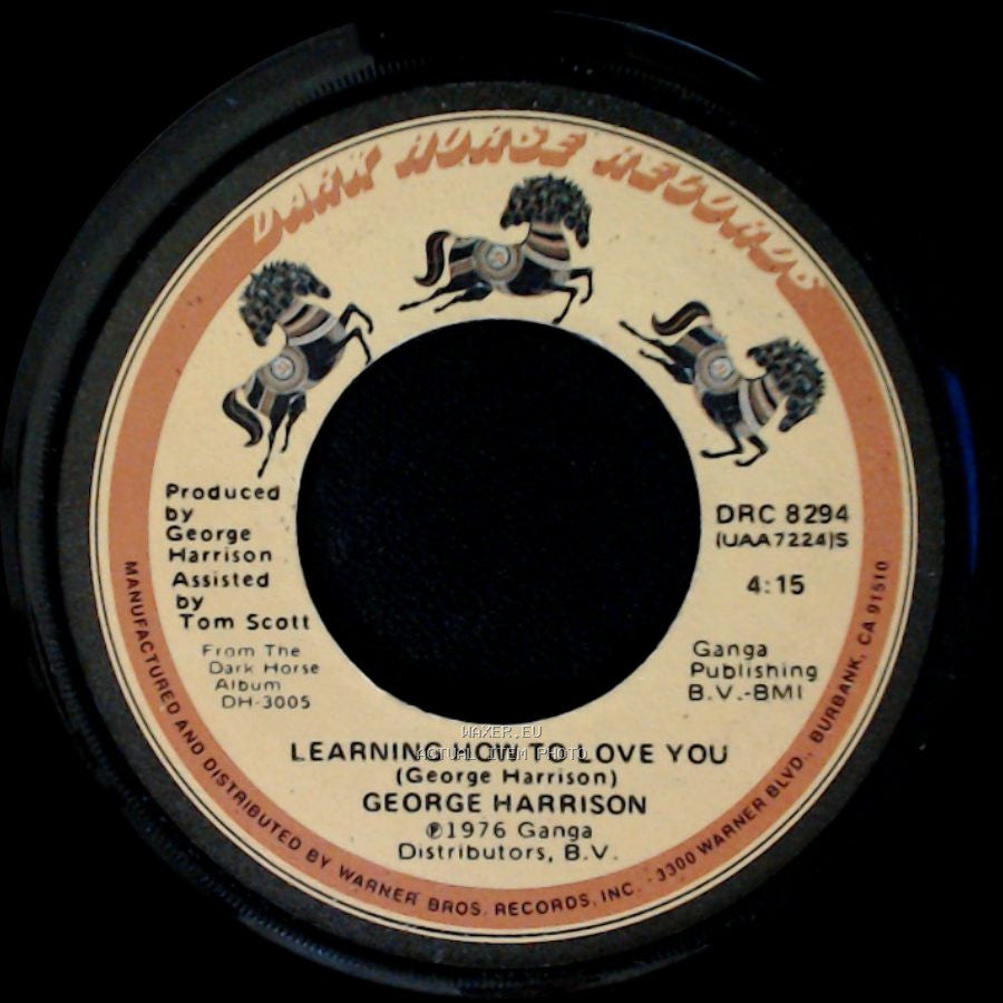 George Harrison - This Song / Learning How To Love You side B