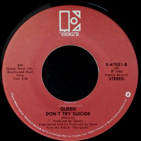 Queen - Another One Bites The Dust / Don't Try Suicide side B