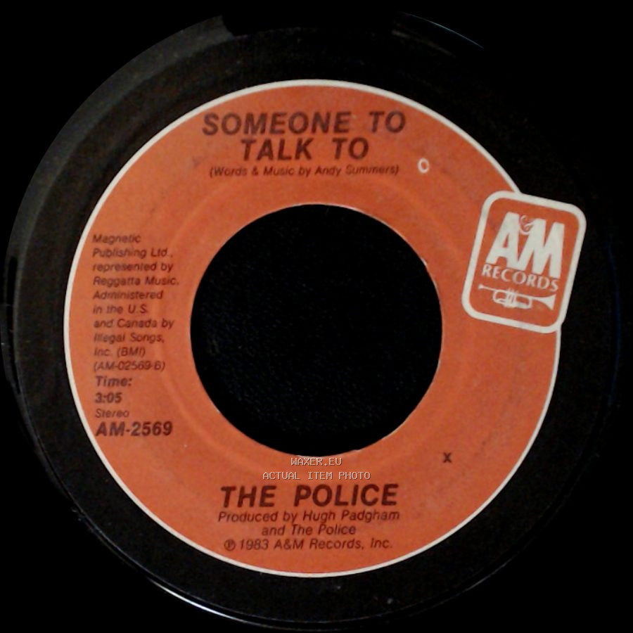 The Police - King Of Pain / Someone To Talk To side B