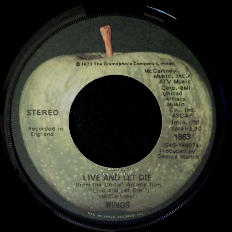 Wings - Live And Let Die / I Lie Around side A