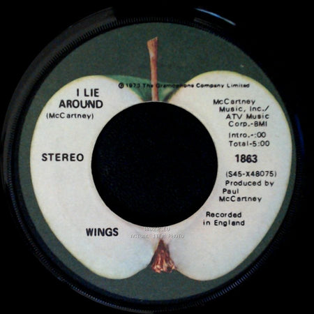 Wings - Live And Let Die / I Lie Around side B