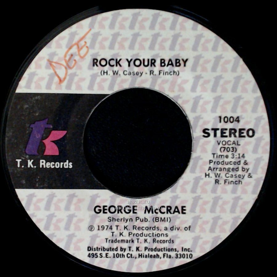 George Mccrae - Rock Your Baby / Rock Your Baby Pt. 2 side A