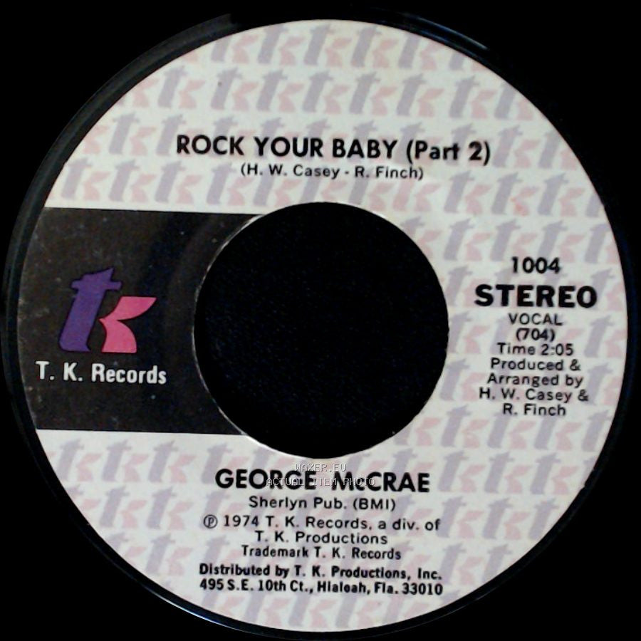 George Mccrae - Rock Your Baby / Rock Your Baby Pt. 2 side B