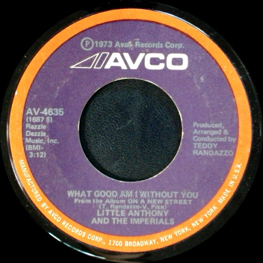 Little Anthony And The Imperials - I'm Falling In Love With You / What Good Am I Without You side B
