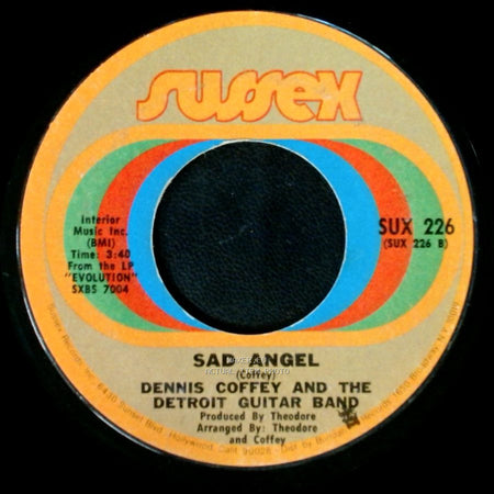 Dennis Coffey And The Detroit Guitar Band - Scorpio / Sad Angel side B