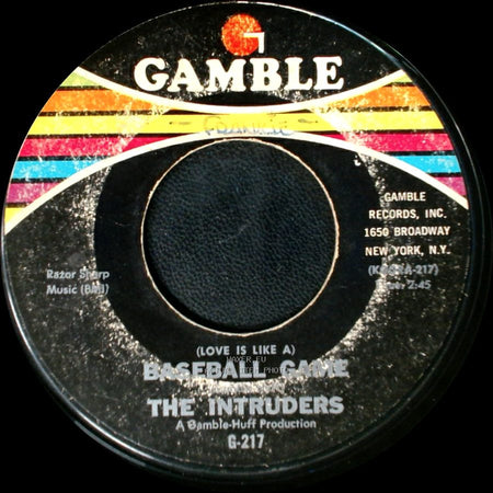 The Intruders - Friends No More / (Love Is Like A) Baseball Game side B