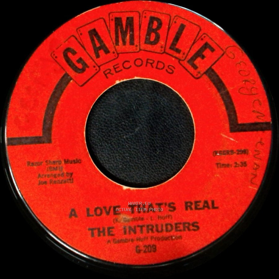 The Intruders - A Love That's Real / Baby I'm Lonely side A