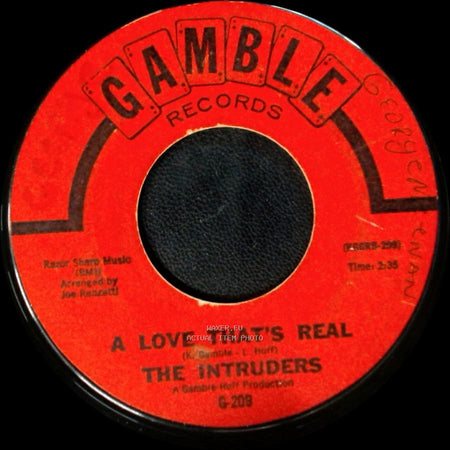 The Intruders - A Love That's Real / Baby I'm Lonely side A