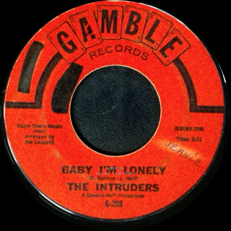 The Intruders - A Love That's Real / Baby I'm Lonely side B
