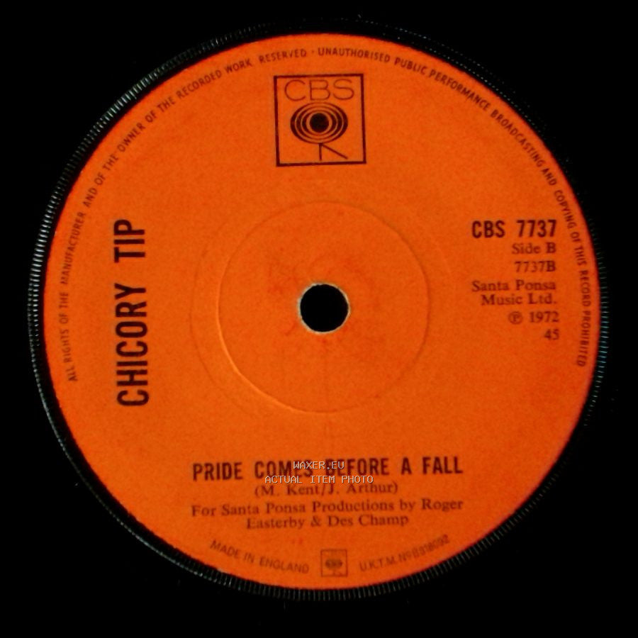 Chicory Tip - Son Of My Father / Pride Comes Before A Fall side B