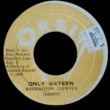 Enos Mcleod / Barrington Llewyln - Only Dub / Only Sixteen side B
