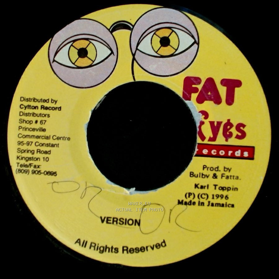 Anthony B - Unknown Title A / Watch What You Eat side A