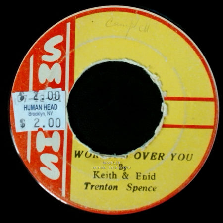 Keith & Enid Trenton Spence - Worries Over You / Everything Will Be Alright side A