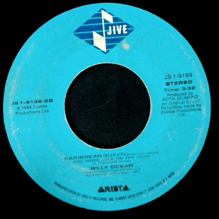 Billy Ocean - Caribbean Queen (No More Love On The Run) / Caribbean Queen (No More Love On The Run) side B