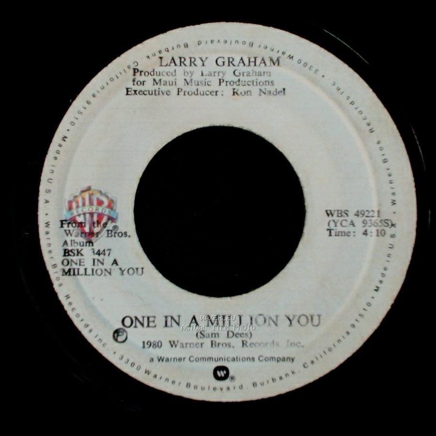 Larry Graham / Larry Graham Graham Central Station - One In A Million You / The Entertainer side A