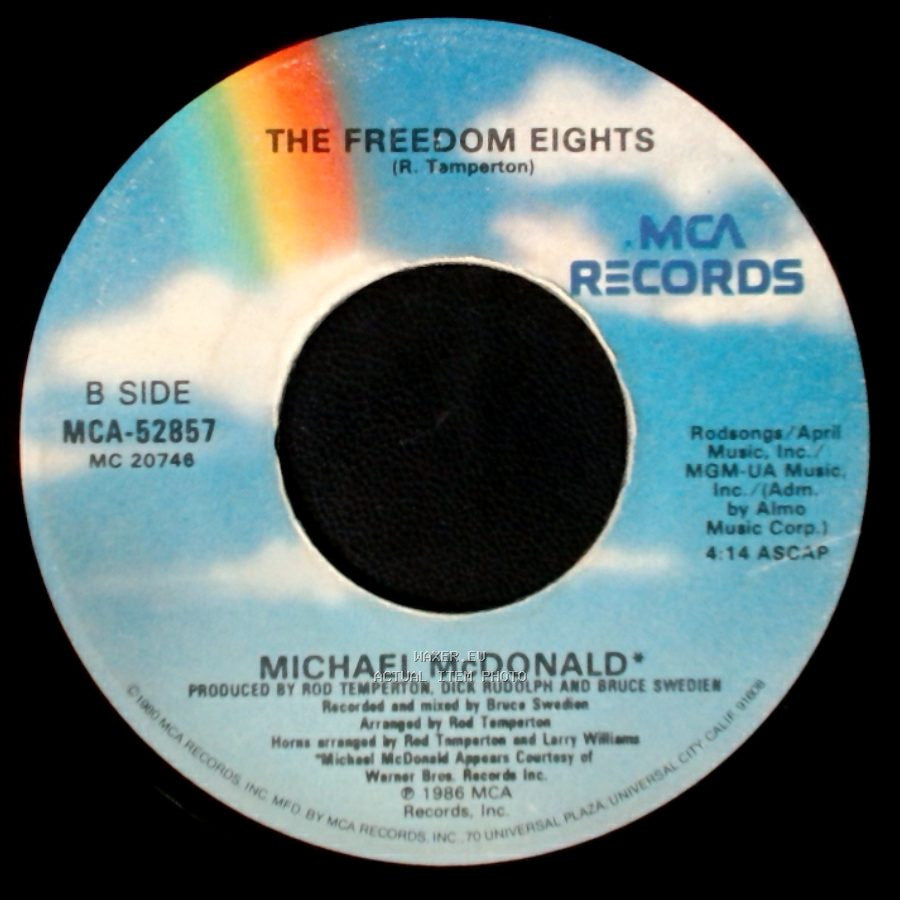 Michael Mcdonald / The Freedom Eights - Sweet Freedom (Theme From "Running Scared") / Unknown Title B side B
