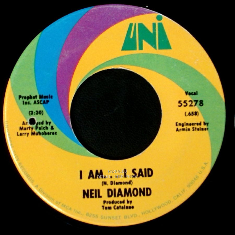 Neil Diamond - Done Too Soon / I Am... I Said side B