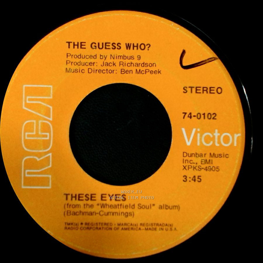 The Guess Who? - Lightfoot / These Eyes side B
