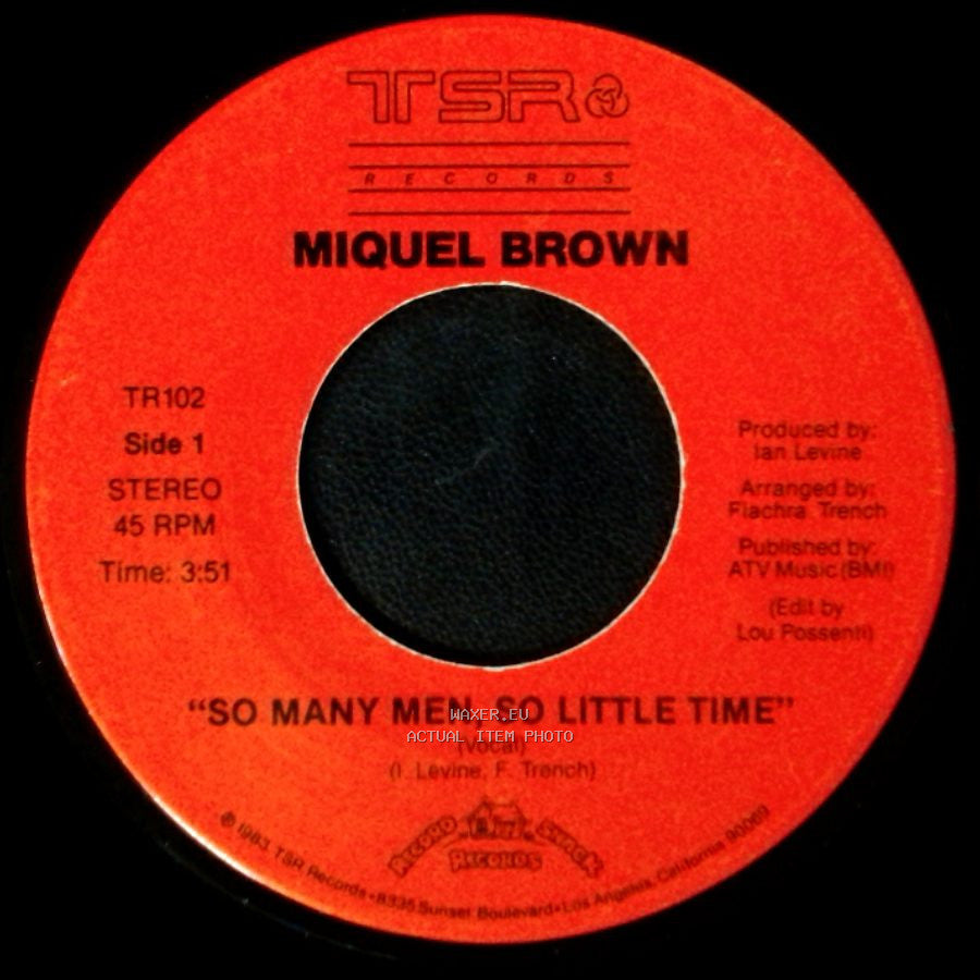 Miquel Brown - So Many Men, So Little Time / "So Many Men, So Little Time" (Instrumental) side A
