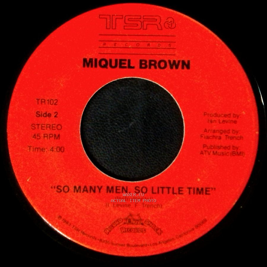 Miquel Brown - So Many Men, So Little Time / "So Many Men, So Little Time" (Instrumental) side B