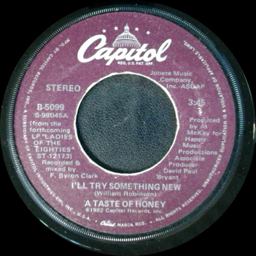 A Taste Of Honey - I'll Try Something New / Good-Bye Baby side A