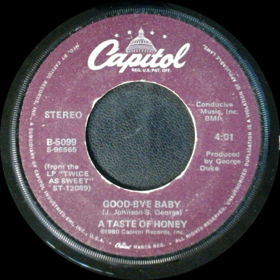 A Taste Of Honey - I'll Try Something New / Good-Bye Baby side B