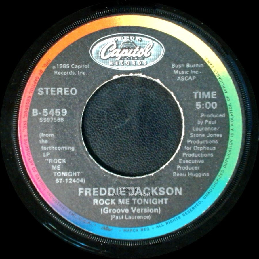 Freddie Jackson - Rock Me Tonight (Groove Version) / Rock Me Tonight (For Old Times Sake) side A