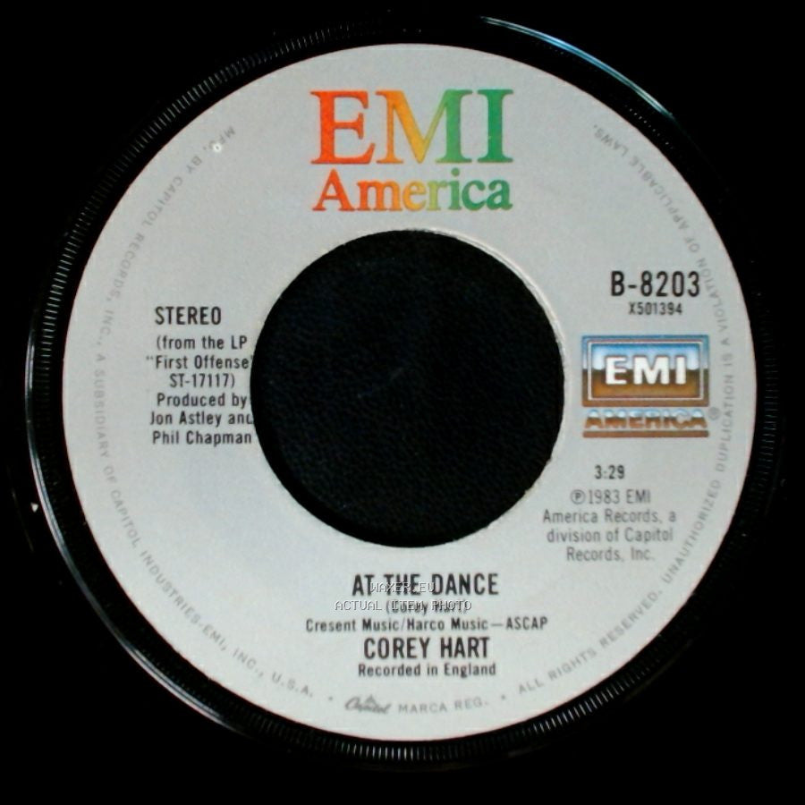 Corey Hart - Sunglasses At Night / At The Dance side B