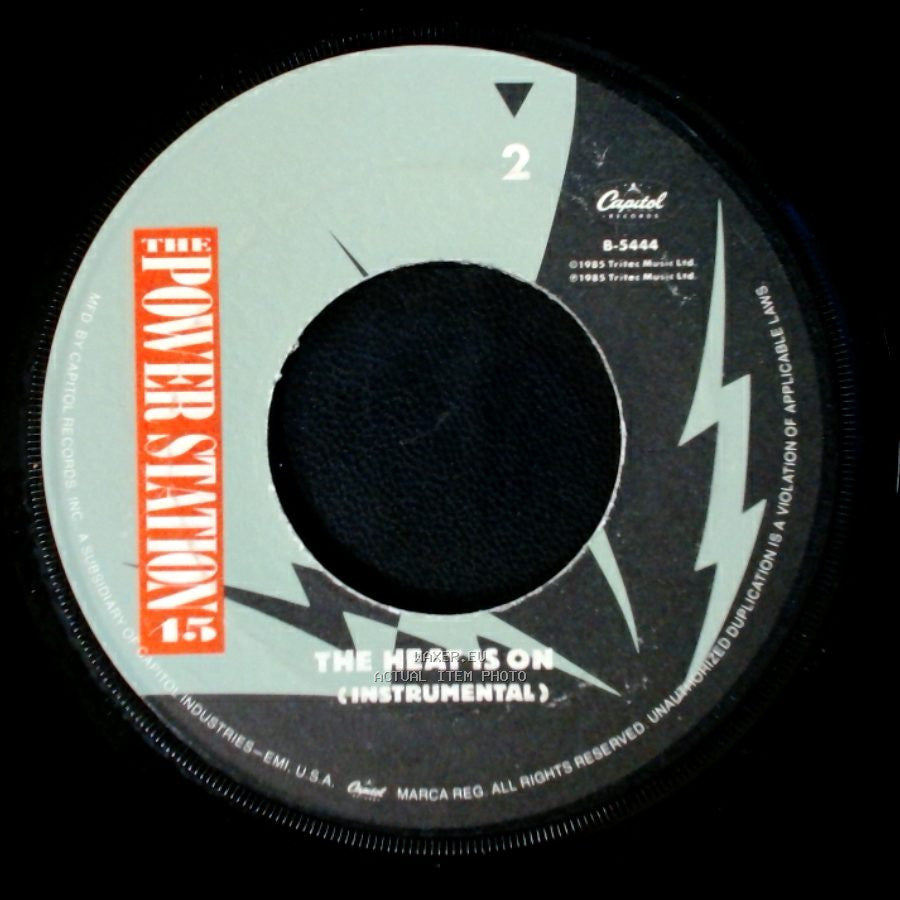 The Power Station - The Heat Is On (Instrumental) / Some Like It Hot (Extended Version) side A
