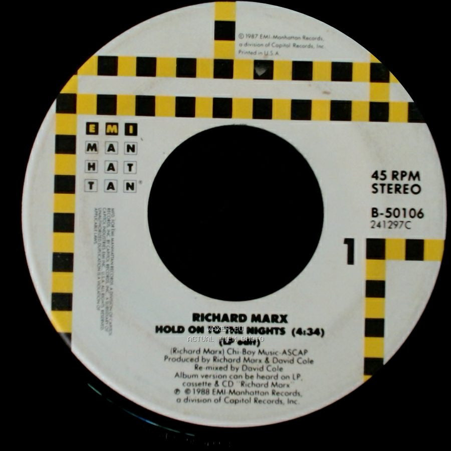Richard Marx - Hold On To The Nights / Lonely Heart side A