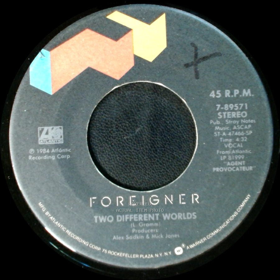 Foreigner - Two Different Worlds / That Was Yesterday side A