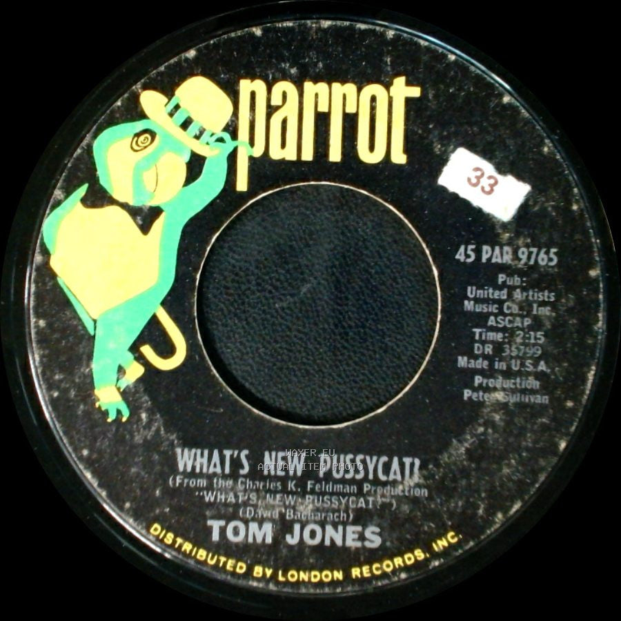 Tom Jones - What's New Pussycat / Once Upon A Time side A