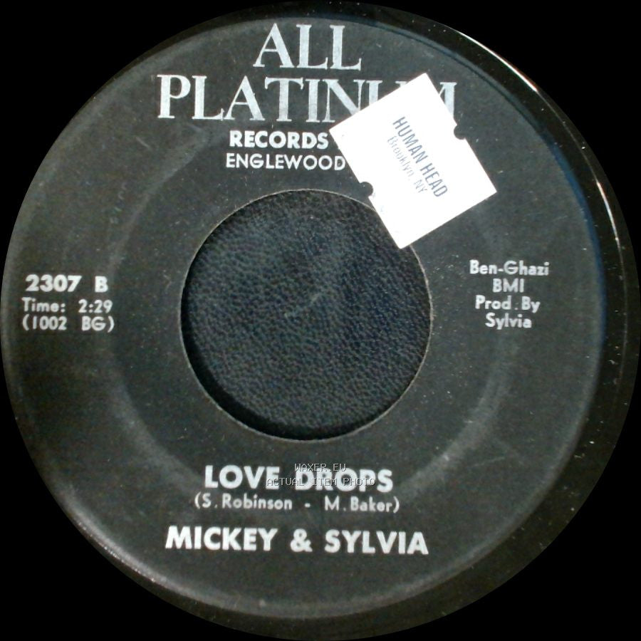 Mickey & Sylvia - Love Drops / Because You (Do It To Me Baby) side A