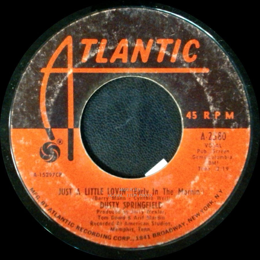 Dusty Springfield - Son-Of-A Preacher Man / Just A Little Lovin' (Early In The Mornin') side B