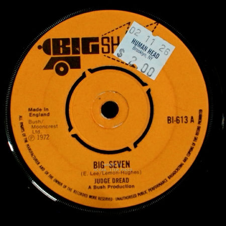 Judge Dread / Judge Dread Sound - Big Seven / Dread side A